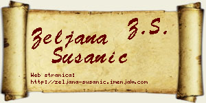 Željana Susanić vizit kartica